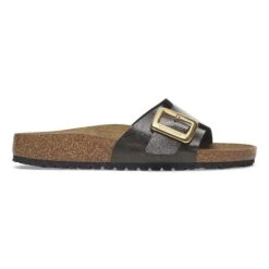 Birkenstock Catalina Luxe Buckle Birko-Flor Graceful Licorice -Birkenstock Sale Store 1029435 side