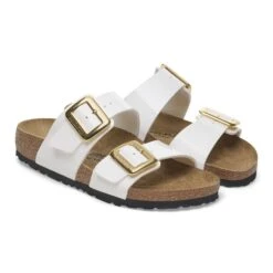 Birkenstock Sydney Luxe Buckle Birko-Flor Patent Patent White 11 Birkenstock Sydney Luxe Buckle Birko-Flor Patent Patent White -Birkenstock Sale Store 1029452 pair