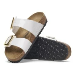 Birkenstock Sydney Luxe Buckle Birko-Flor Patent Patent White 10 Birkenstock Sydney Luxe Buckle Birko-Flor Patent Patent White -Birkenstock Sale Store 1029452 sole