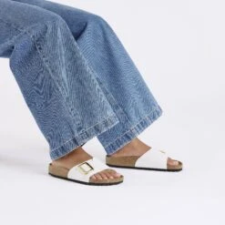 Birkenstock Catalina Luxe Buckle Birko-Flor Patent Patent White 14 Birkenstock Catalina Luxe Buckle Birko-Flor Patent Patent White -Birkenstock Sale Store 1029460 f look f