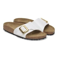 Birkenstock Catalina Luxe Buckle Birko-Flor Patent Patent White 15 Birkenstock Catalina Luxe Buckle Birko-Flor Patent Patent White -Birkenstock Sale Store 1029460 pair
