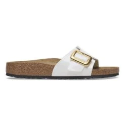 Birkenstock Catalina Luxe Buckle Birko-Flor Patent Patent White 10 Birkenstock Catalina Luxe Buckle Birko-Flor Patent Patent White -Birkenstock Sale Store 1029460 side