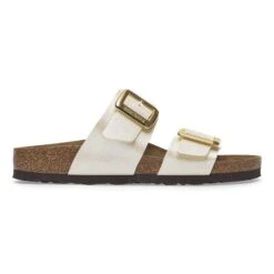 Birkenstock Sydney Luxe Buckle Birko-Flor Graceful Pearl White -Birkenstock Sale Store 1029463 side