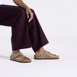 Birkenstock Gizeh Nubuck Leather Faded Purple -Birkenstock Sale Store 1029504 f look f