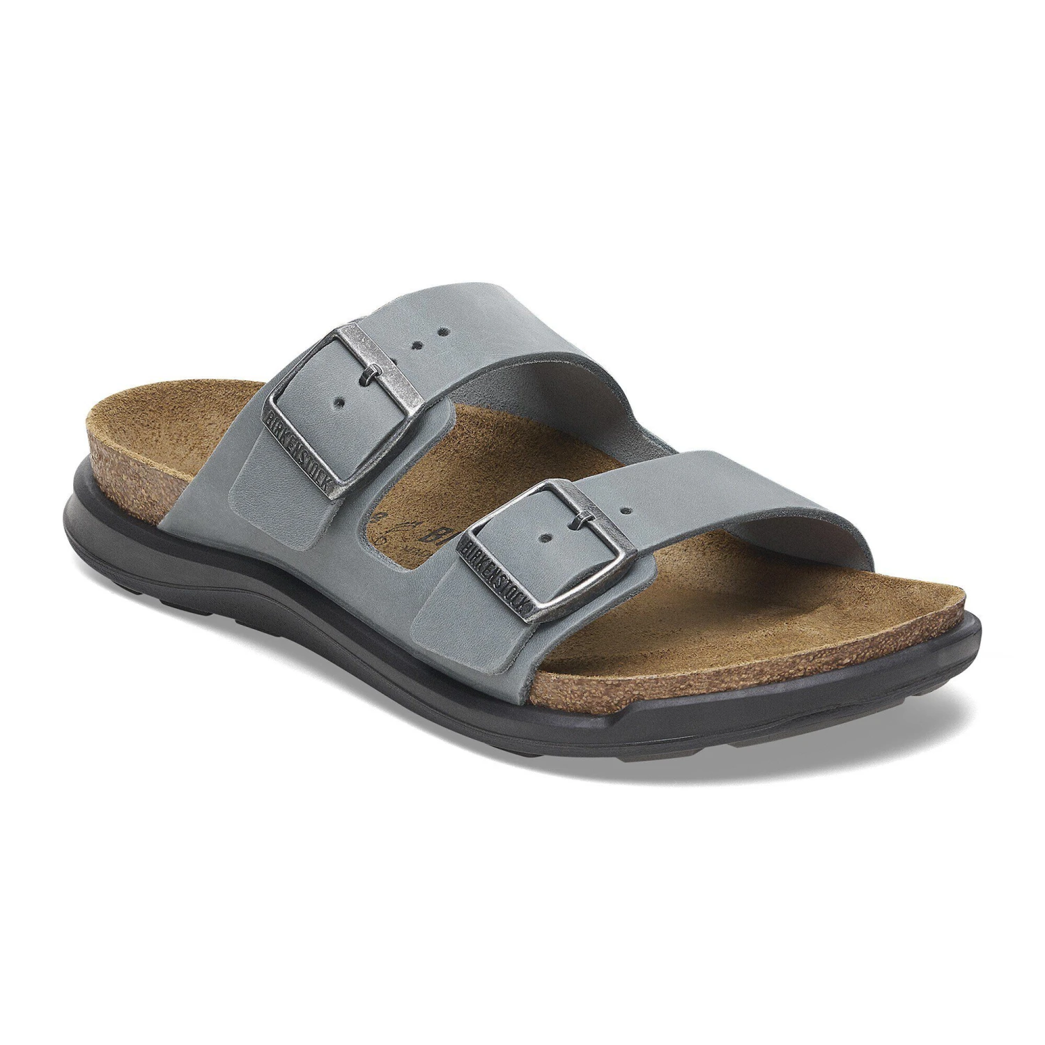 Birkenstock Arizona Crosstown Women Oiled Leather Basalt Gray 1 Birkenstock Arizona Crosstown Women Oiled Leather Basalt Gray