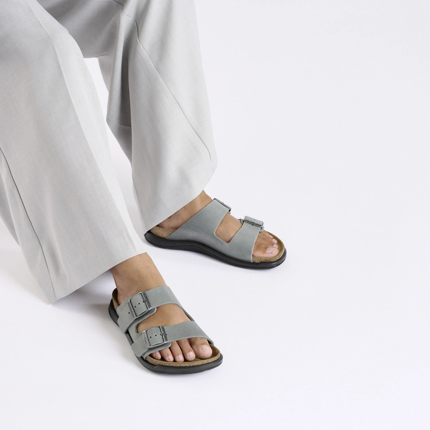 Birkenstock Arizona Crosstown Women Oiled Leather Basalt Gray 7 Birkenstock Arizona Crosstown Women Oiled Leather Basalt Gray - Image 7