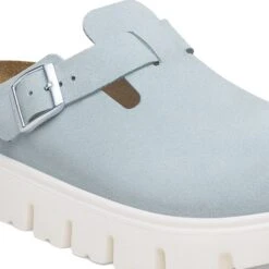 Boston Chunky Suede Leather Baby Blue -Birkenstock Sale Store 1029585 detail 1