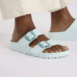 Birkenstock Arizona Stealth Buckle EVA Surf Green 12 Birkenstock Arizona Stealth Buckle EVA Surf Green -Birkenstock Sale Store 1029621 f closeup f