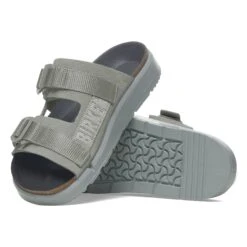 Birkenstock Shinjuku 2 Strap Leather-Textile Pure Sage -Birkenstock Sale Store 1029630 sole