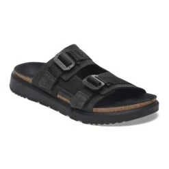Birkenstock Shinjuku 2 Strap Leather-Textile Black