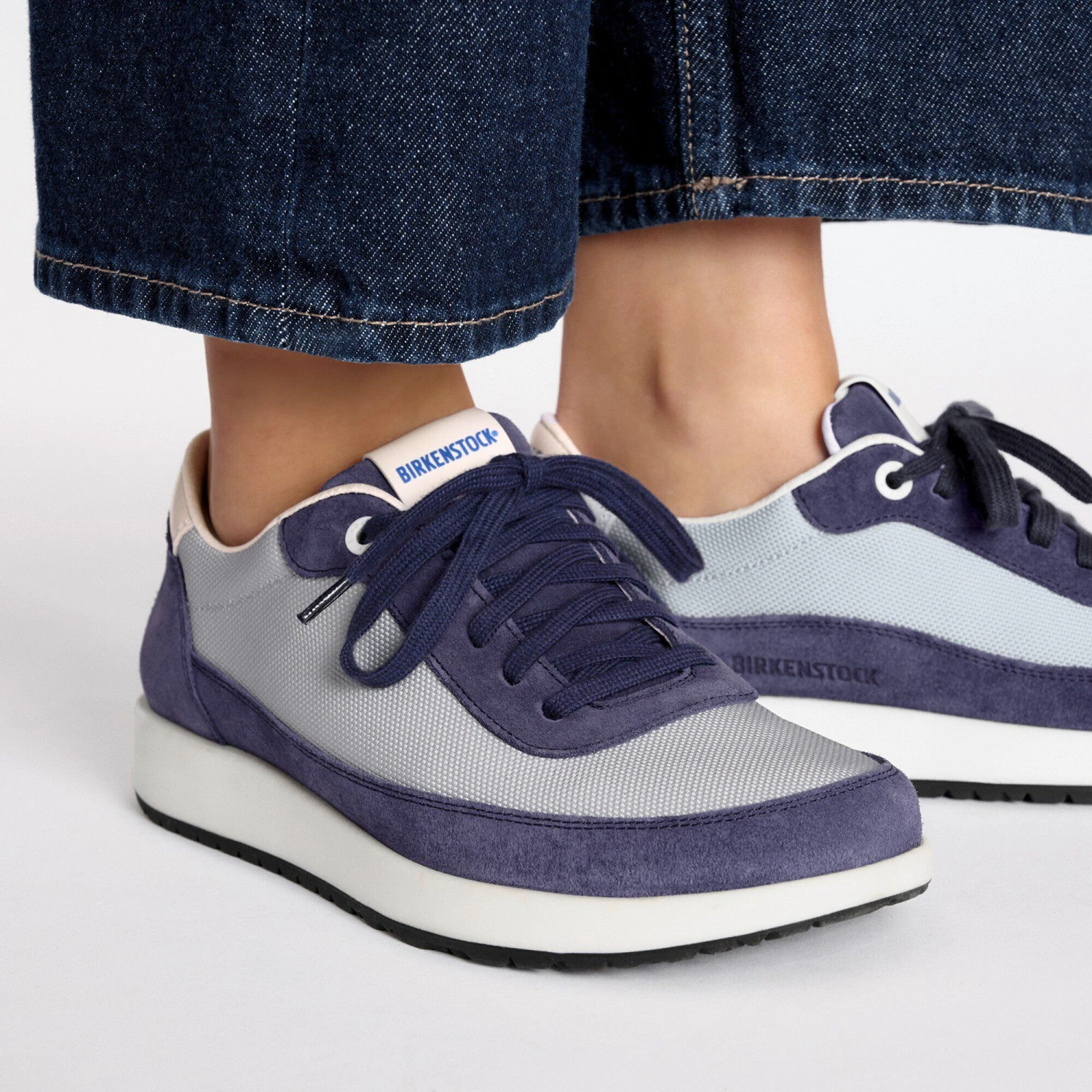 Birkenstock Honnef City Leather-Textile Indigo Blue 4 Birkenstock Honnef City Leather-Textile Indigo Blue - Image 4