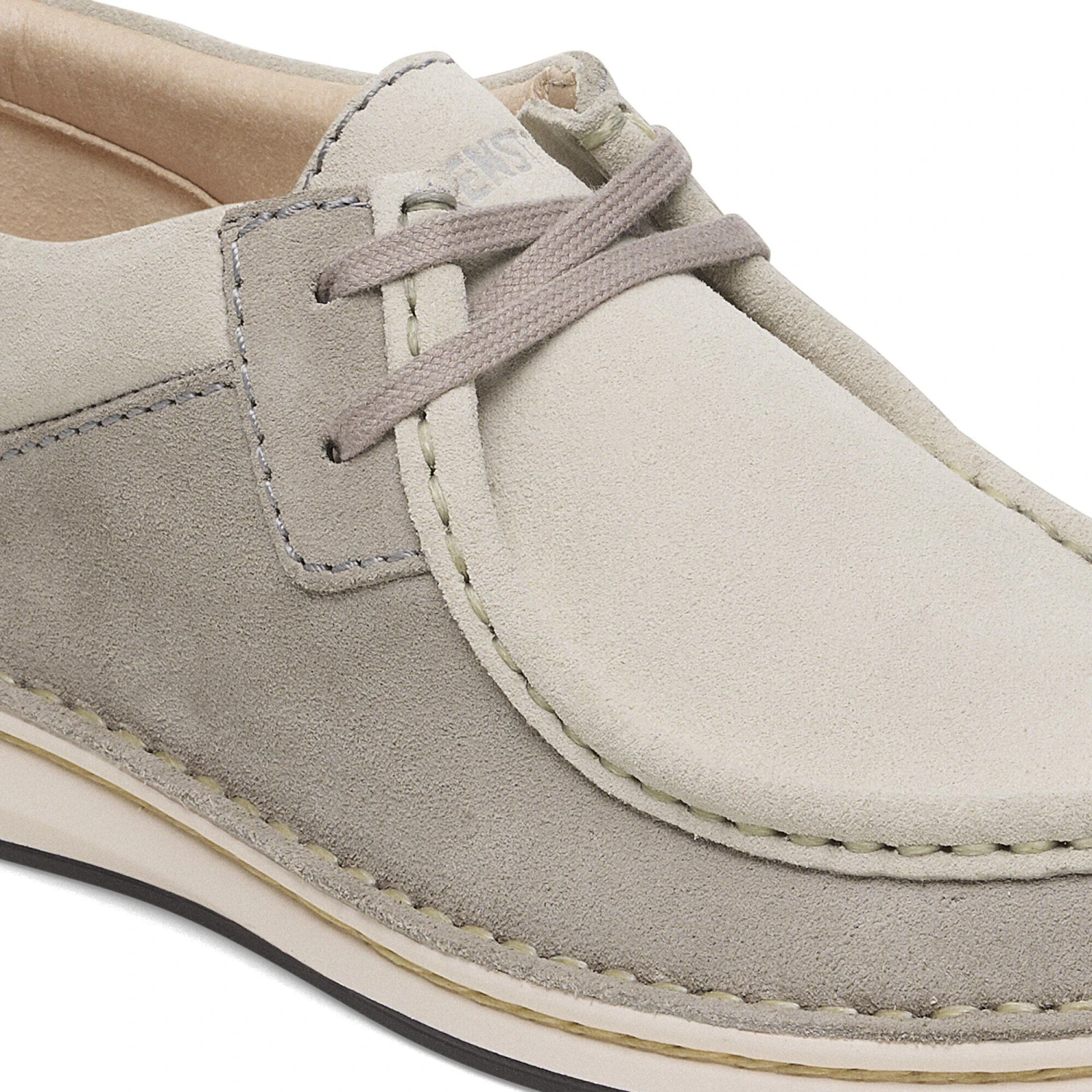 Birkenstock Pasadena Suede Leather Stone Coin/White 6 Birkenstock Pasadena Suede Leather Stone Coin/White - Image 6