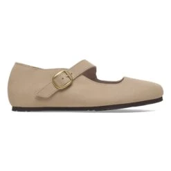 Birkenstock Tracy Nubuck Leather Sand -Birkenstock Sale Store 1029706 side
