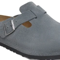 Birkenstock Boston Soft Footbed Suede Leather Basalt Gray 9 Birkenstock Boston Soft Footbed Suede Leather Basalt Gray -Birkenstock Sale Store 1029708 detail 1