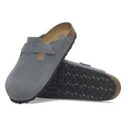 Birkenstock Boston Soft Footbed Suede Leather Basalt Gray 11 Birkenstock Boston Soft Footbed Suede Leather Basalt Gray -Birkenstock Sale Store 1029708 sole