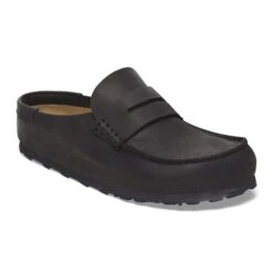 Birkenstock Naples Wrapped Oiled Leather Black