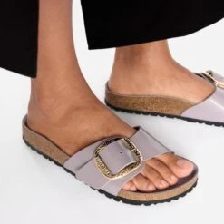 Birkenstock Madrid Hammered Big Buckle Natural Leather Patent High-Shine Faded Purple 15 Birkenstock Madrid Hammered Big Buckle Natural Leather Patent High-Shine Faded Purple -Birkenstock Sale Store 1029746 f closeup f