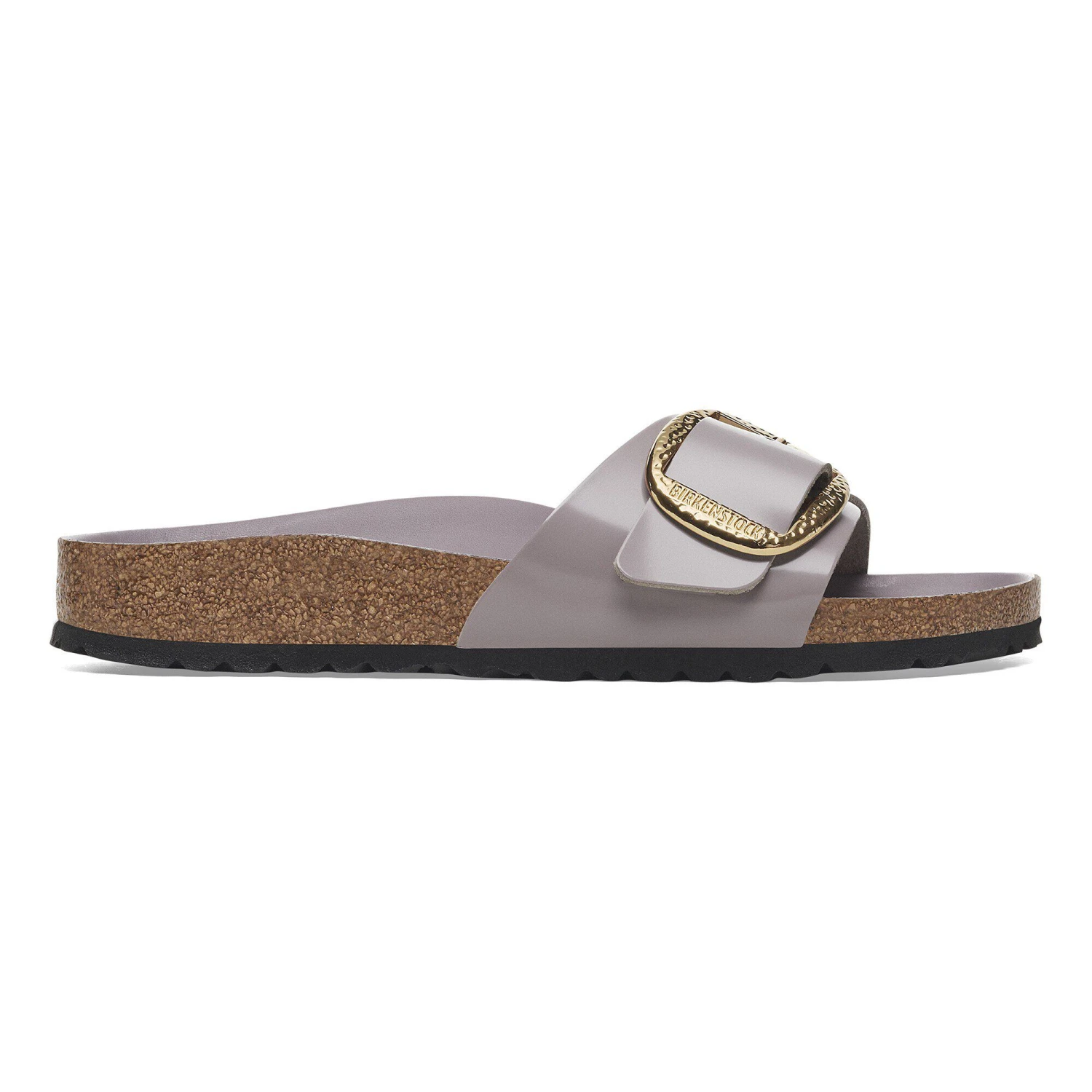 Birkenstock Madrid Hammered Big Buckle Natural Leather Patent High-Shine Faded Purple 3 Birkenstock Madrid Hammered Big Buckle Natural Leather Patent High-Shine Faded Purple - Image 3