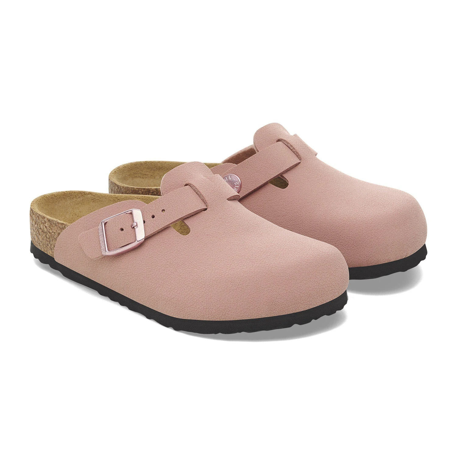 Birkenstock Boston Kids Birkibuc Pink Clay 4 Birkenstock Boston Kids Birkibuc Pink Clay - Image 4