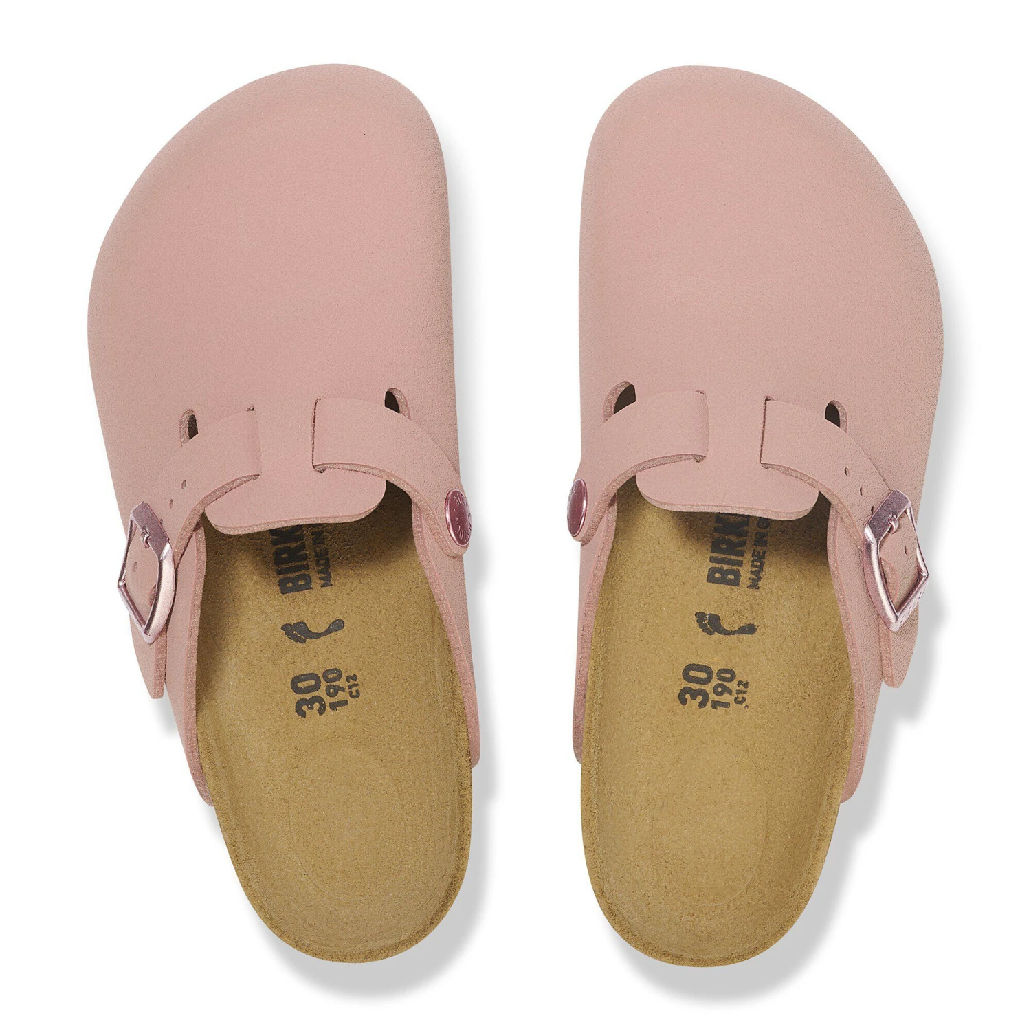 Birkenstock Boston Kids Birkibuc Pink Clay 2 Birkenstock Boston Kids Birkibuc Pink Clay - Image 2
