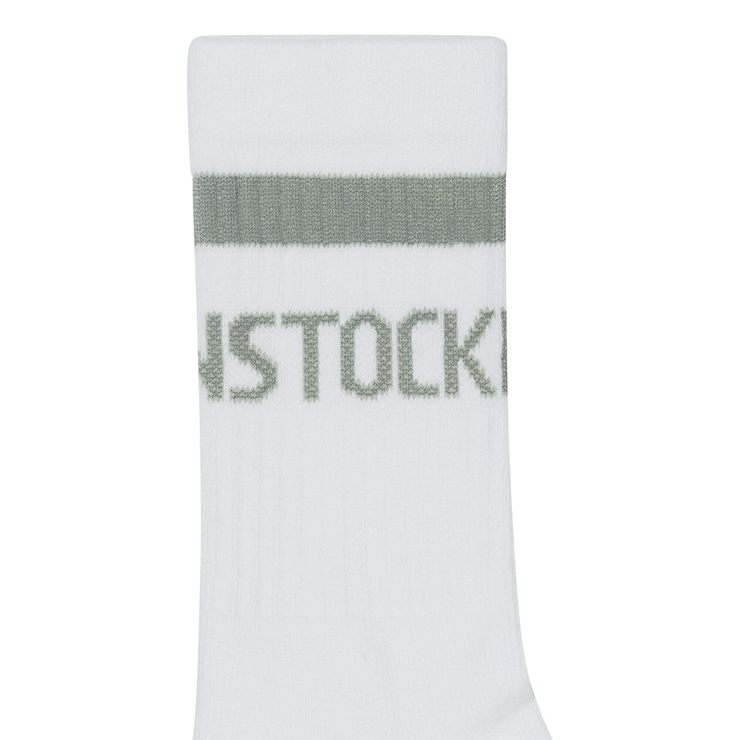 Birkenstock Cotton Tennis Socks Cotton-Polyamide-Elastane White / Pure Sage 2 Birkenstock Cotton Tennis Socks Cotton-Polyamide-Elastane White / Pure Sage - Image 2