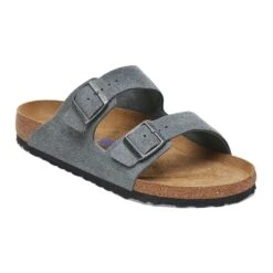 Birkenstock Arizona Soft Footbed Suede Leather Basalt Gray