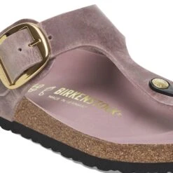 Birkenstock Gizeh Big Buckle Oiled Leather Lavender -Birkenstock Sale Store 1029808 detail 1