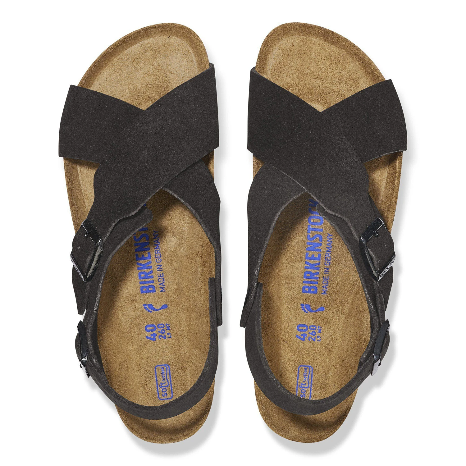 Birkenstock Tulum Soft Footbed Nubuck-Suede Leather Black 2 Birkenstock Tulum Soft Footbed Nubuck-Suede Leather Black - Image 2