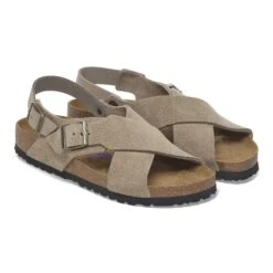 Birkenstock Tulum Soft Footbed Nubuck-Suede Leather Taupe -Birkenstock Sale Store 1029840 pair