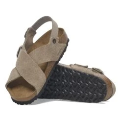 Birkenstock Tulum Soft Footbed Nubuck-Suede Leather Taupe -Birkenstock Sale Store 1029840 sole