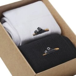 Birkenstock Cotton Ribbed Socks Multi Pack Cotton-Polyamide-Elastane Black/White -Birkenstock Sale Store 1029849 detail 1