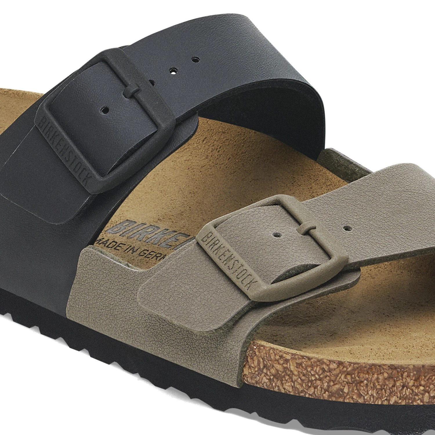 Birkenstock Arizona Split Birko-Flor Black/ Stone 6 Birkenstock Arizona Split Birko-Flor Black/ Stone - Image 6