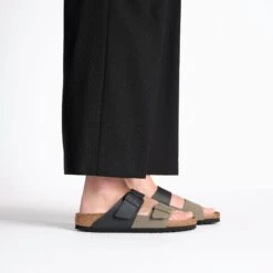 Birkenstock Arizona Split Birko-Flor Black/ Stone 14 Birkenstock Arizona Split Birko-Flor Black/ Stone -Birkenstock Sale Store 1029854 f look f