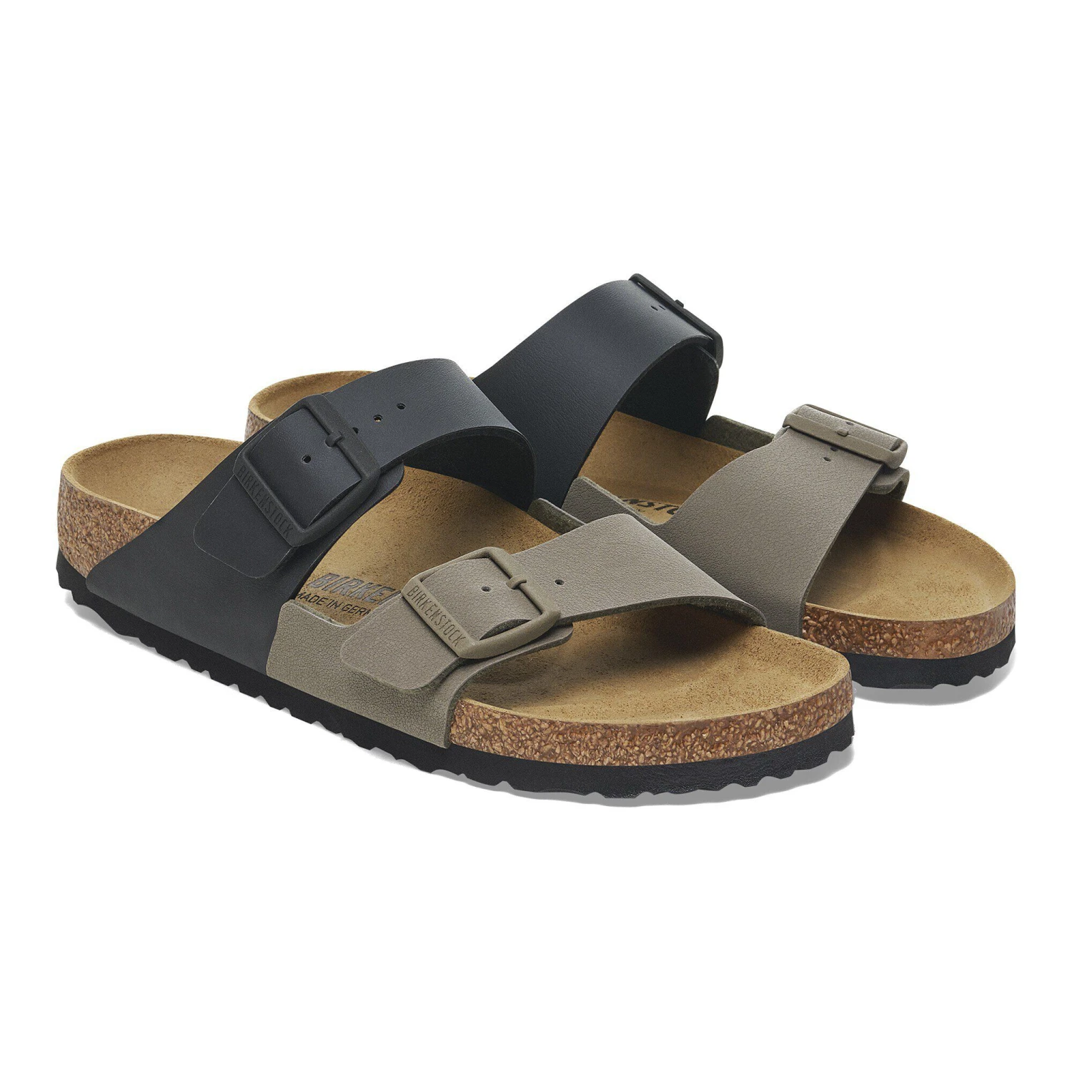 Birkenstock Arizona Split Birko-Flor Black/ Stone 8 Birkenstock Arizona Split Birko-Flor Black/ Stone - Image 8