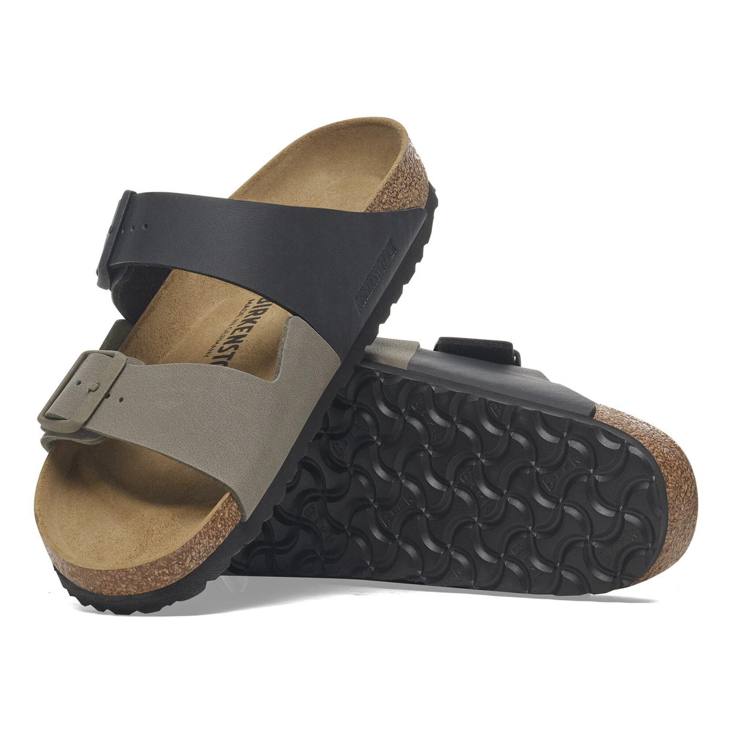 Birkenstock Arizona Split Birko-Flor Black/ Stone 4 Birkenstock Arizona Split Birko-Flor Black/ Stone - Image 4