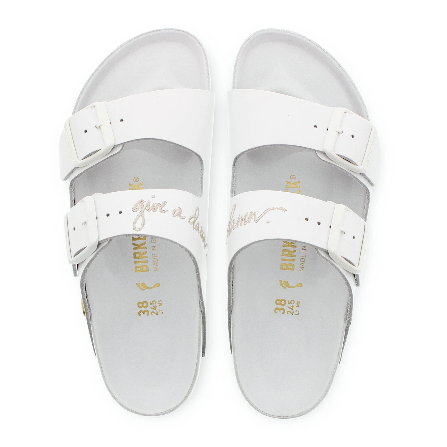 Birkenstock Arizona Lingua Franca Leather White 2 Birkenstock Arizona Lingua Franca Leather White - Image 2