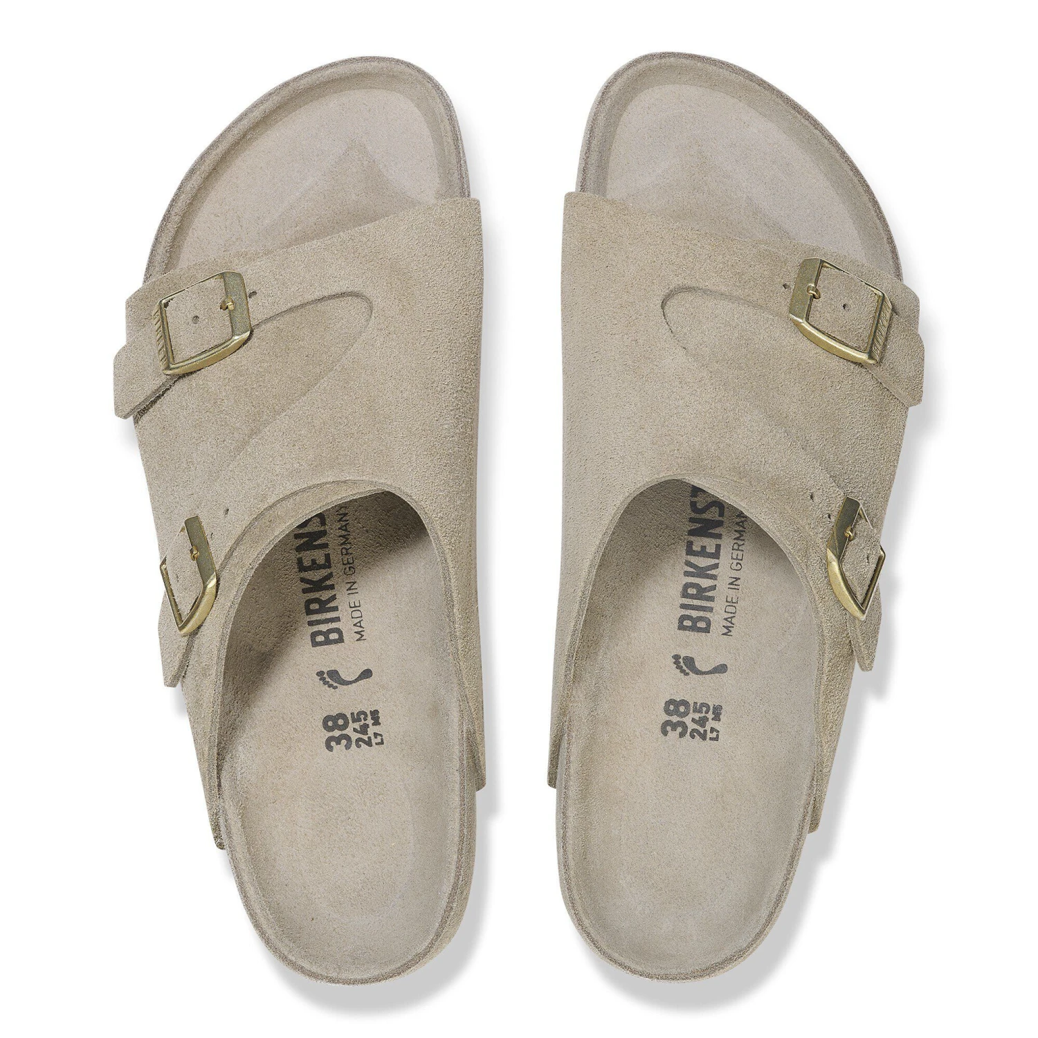 Birkenstock Zürich Suede Leather Taupe 2 Birkenstock Zürich Suede Leather Taupe - Image 2