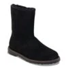 Birkenstock Uppsala Zip Shearling Suede Leather Black