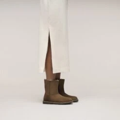 Birkenstock Uppsala Zip Shearling Suede Leather Dark Tea 12 Birkenstock Uppsala Zip Shearling Suede Leather Dark Tea -Birkenstock Sale Store 1030054 f look f