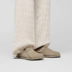 Birkenstock Zermatt Premium Suede Leather Taupe -Birkenstock Sale Store 1030156 f look f