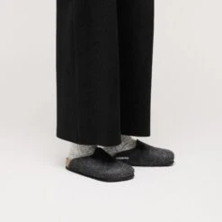 Birkenstock Amsterdam Wool Felt Anthracite -Birkenstock Sale Store 1030165 f look f