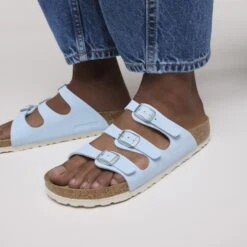 Birkenstock Florida Birkibuc Finished Sky -Birkenstock Sale Store 1030173 f closeup f