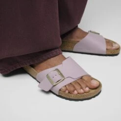 Birkenstock Catalina Birko-Flor Faded Purple -Birkenstock Sale Store 1030211 f closeup f