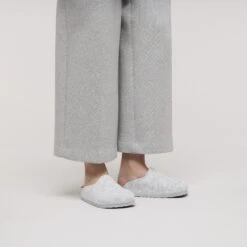 Birkenstock Amsterdam Wool Felt Light Gray -Birkenstock Sale Store 1030228 f look f