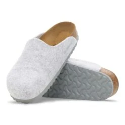 Birkenstock Amsterdam Wool Felt Light Gray -Birkenstock Sale Store 1030228 sole