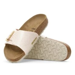 Birkenstock Catalina Luxe Buckle Synthetics Shiny Snake Cream 10 Birkenstock Catalina Luxe Buckle Synthetics Shiny Snake Cream -Birkenstock Sale Store 1030249 sole