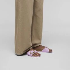 Birkenstock Madrid Big Buckle Natural Leather Patent High Shine Crocus -Birkenstock Sale Store 1030296 f look f