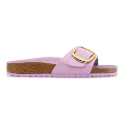 Birkenstock Madrid Big Buckle Natural Leather Patent High Shine Crocus -Birkenstock Sale Store 1030296 side