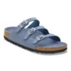 Birkenstock Florida Nubuck Leather Stone Blue
