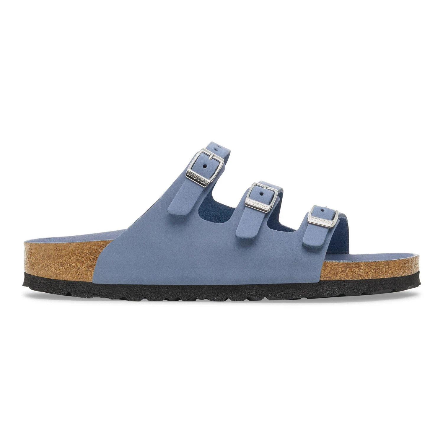 Birkenstock Florida Nubuck Leather Stone Blue 3 Birkenstock Florida Nubuck Leather Stone Blue - Image 3
